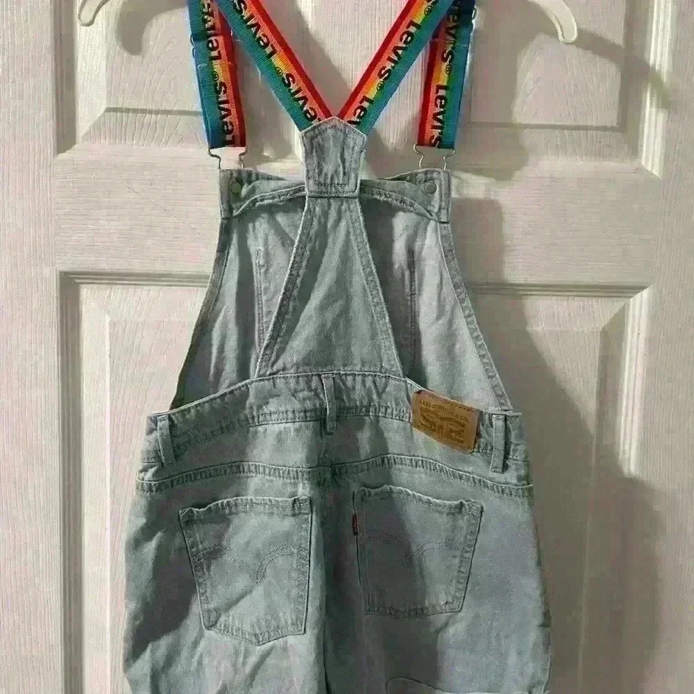 LEVIS Rainbow Shortall Girls shorts overalls- Size 12 Regular - B44
